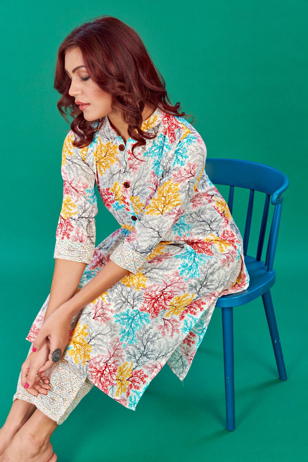 Vt Daily Wear Cotton Printed Kurtis With Bottom Catalog